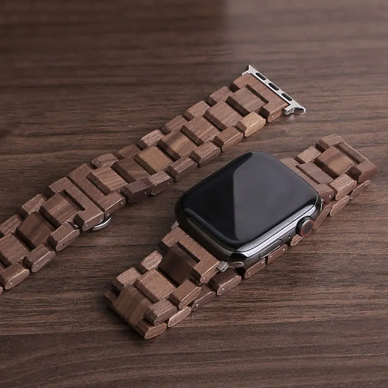 Natural Walnut Wooden Strap Watch Band