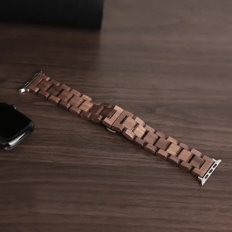 Natural Walnut Wooden Strap Watch Band