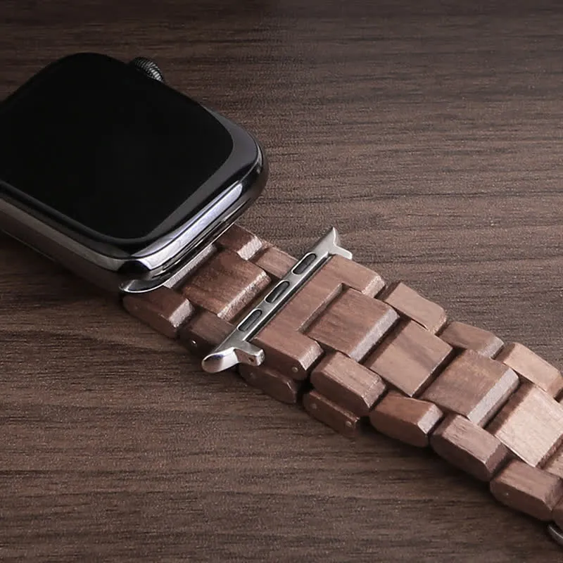 Natural Walnut Wooden Strap Watch Band