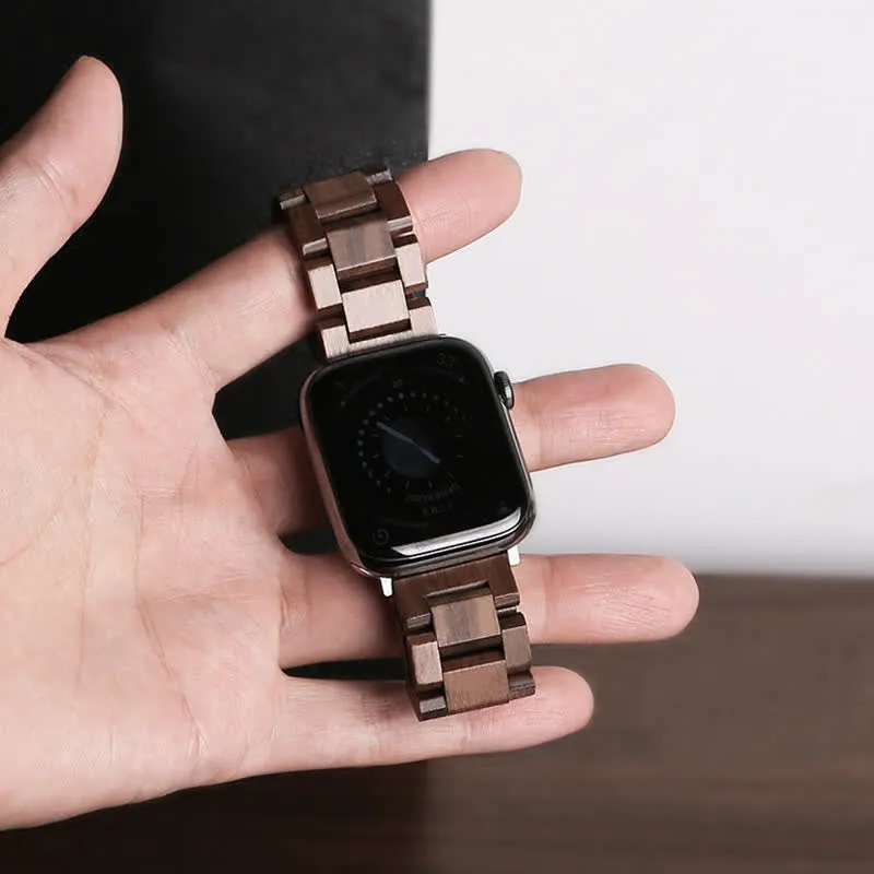 Natural Walnut Wooden Strap Watch Band