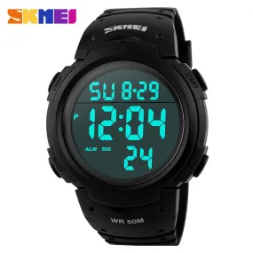 New 2016 Men Sports Watches 50M Waterproof Fashion Casual Digital LED Military Multi-Function Wristwatches