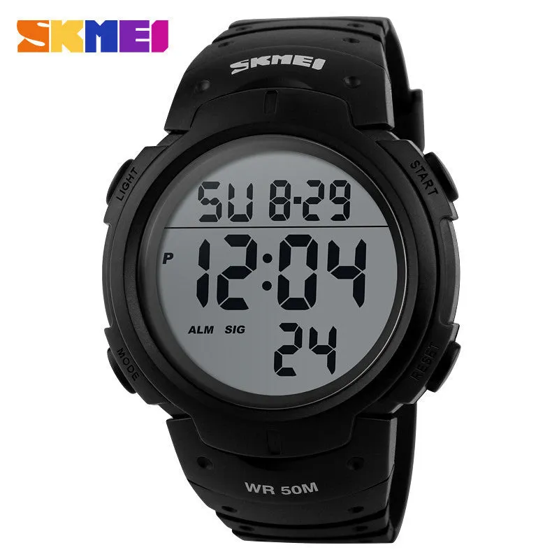 New 2016 Men Sports Watches 50M Waterproof Fashion Casual Digital LED Military Multi-Function Wristwatches