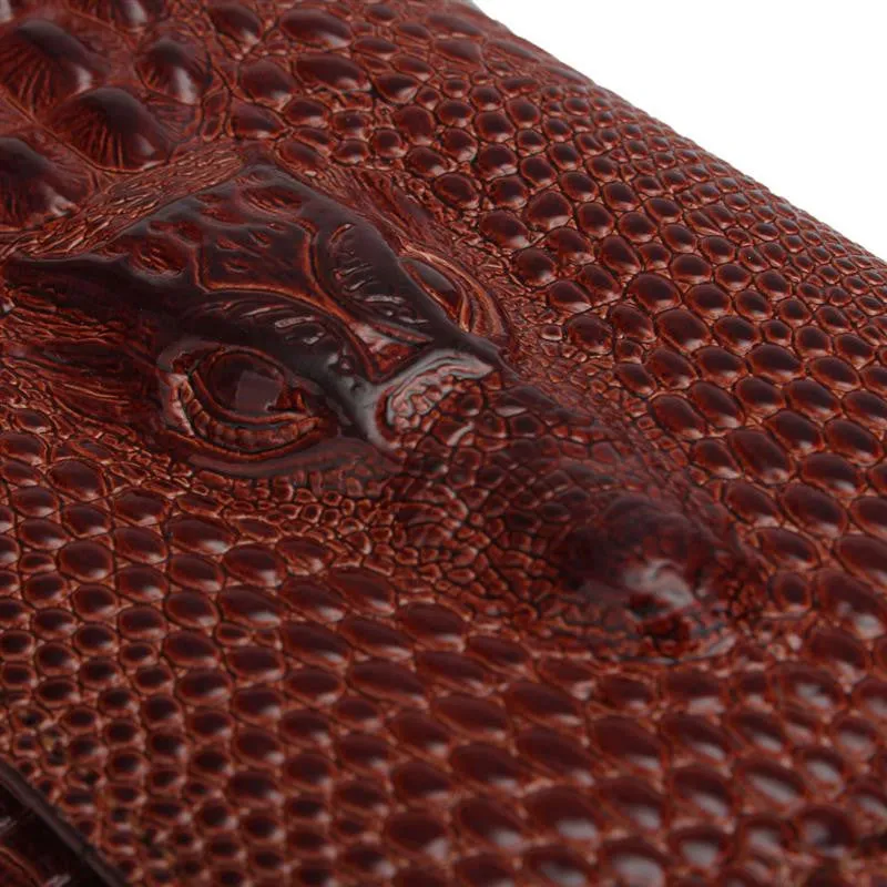 New Arrival 3D Crocodile Grain Women Long Wallets Genuine Leather Embossed Design Draw-out Type Female Wallet Clutch Purses Carteira