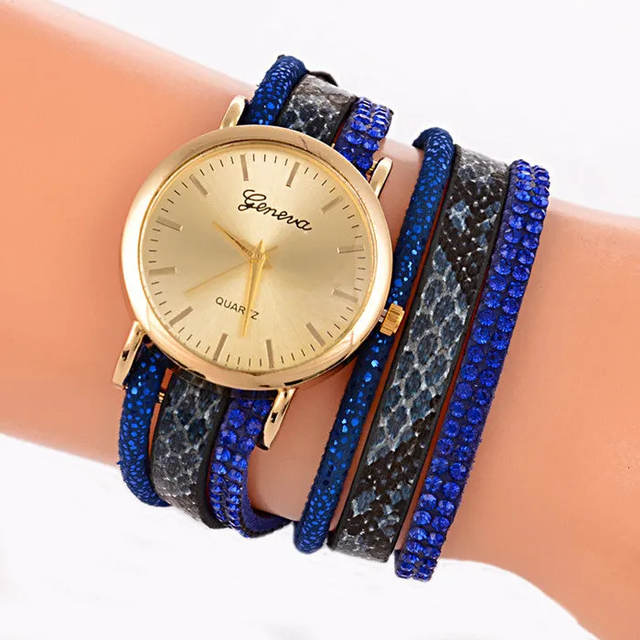 New Fashion Snake Grain Bracelet Women Watch Women Wristwatch Ladies Quartz Watch