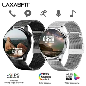 New Man Smartwatch GT5 Bluetooth Call Information Reminder Steps Calories Tracking Heart Rate Monitoring Round Smart Watch