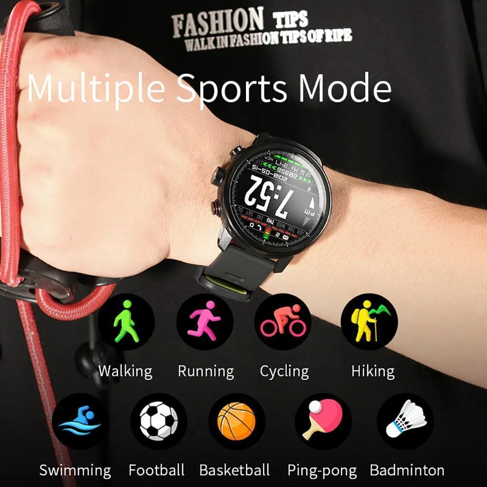 New Smart Watch IP68 Waterproof Multi-Sport Mode Heart Rate Monitoring Weather Forecast Smartwatch