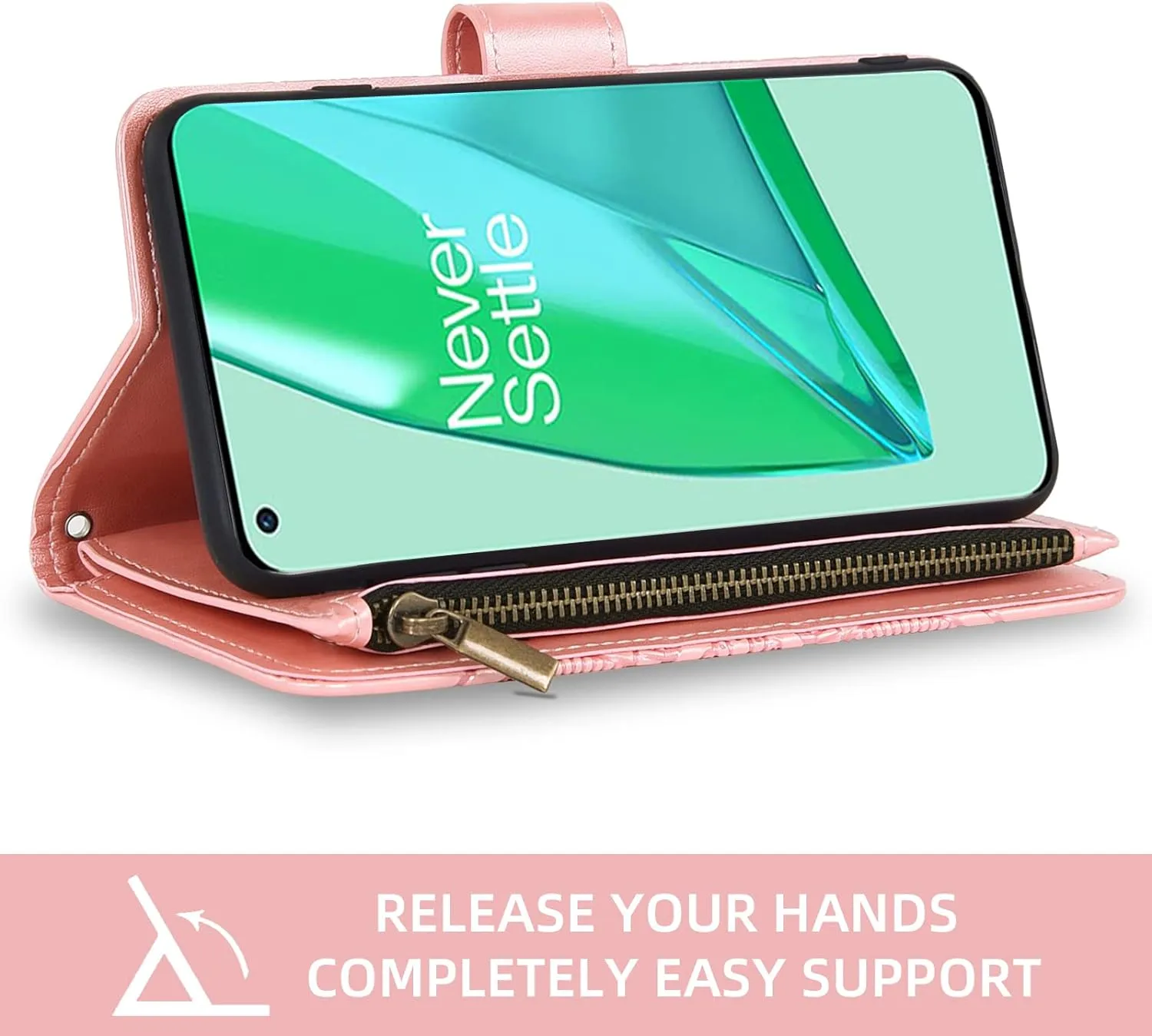 OnePlus 9 Pro One Plus 9Pro 5G Wallet Case Tempered Glass Screen Protector