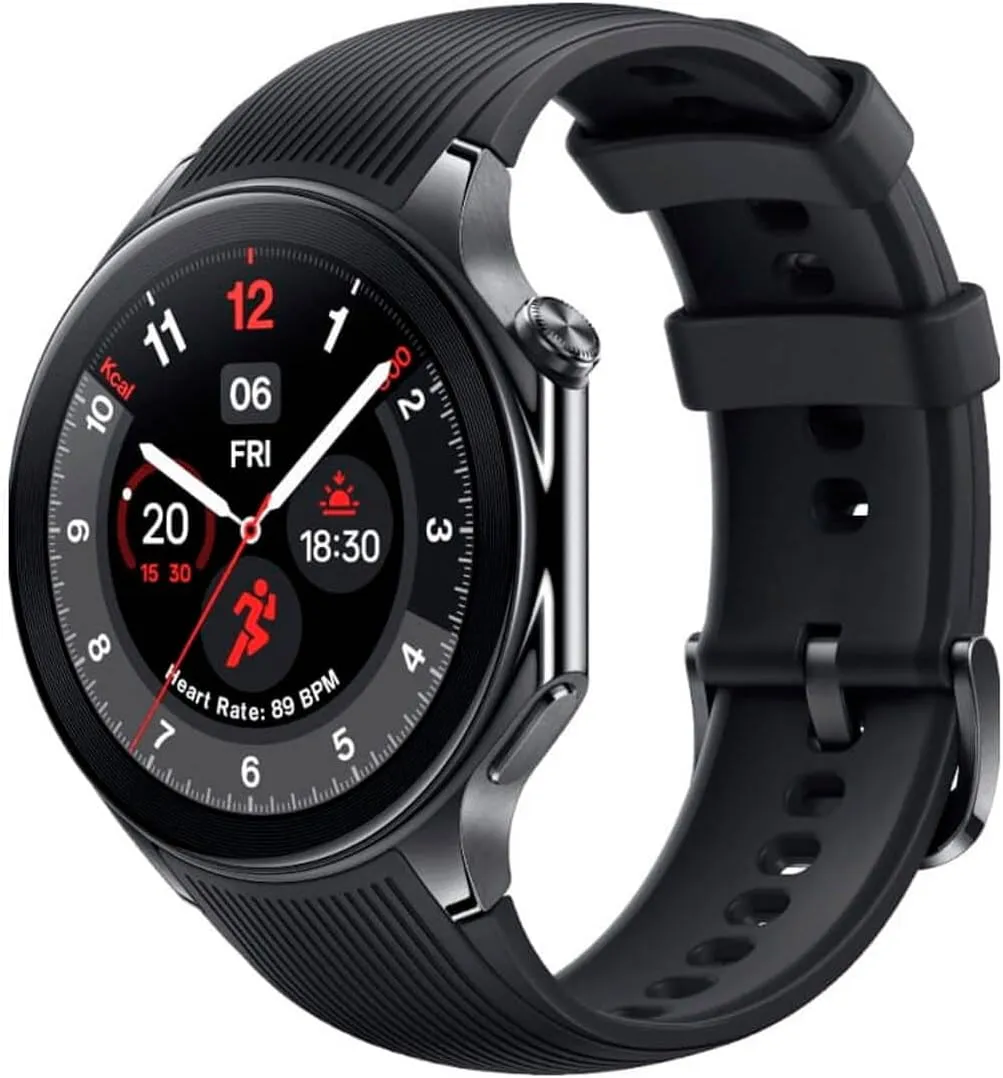 OnePlus Watch 2 - 32GB, Black Steel, 100-Hour Battery, Health & Fitness Tracking, Wear OS