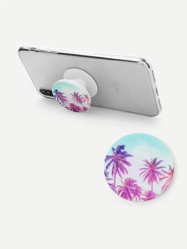 Palm Tree Pattern Portable Phone Holder