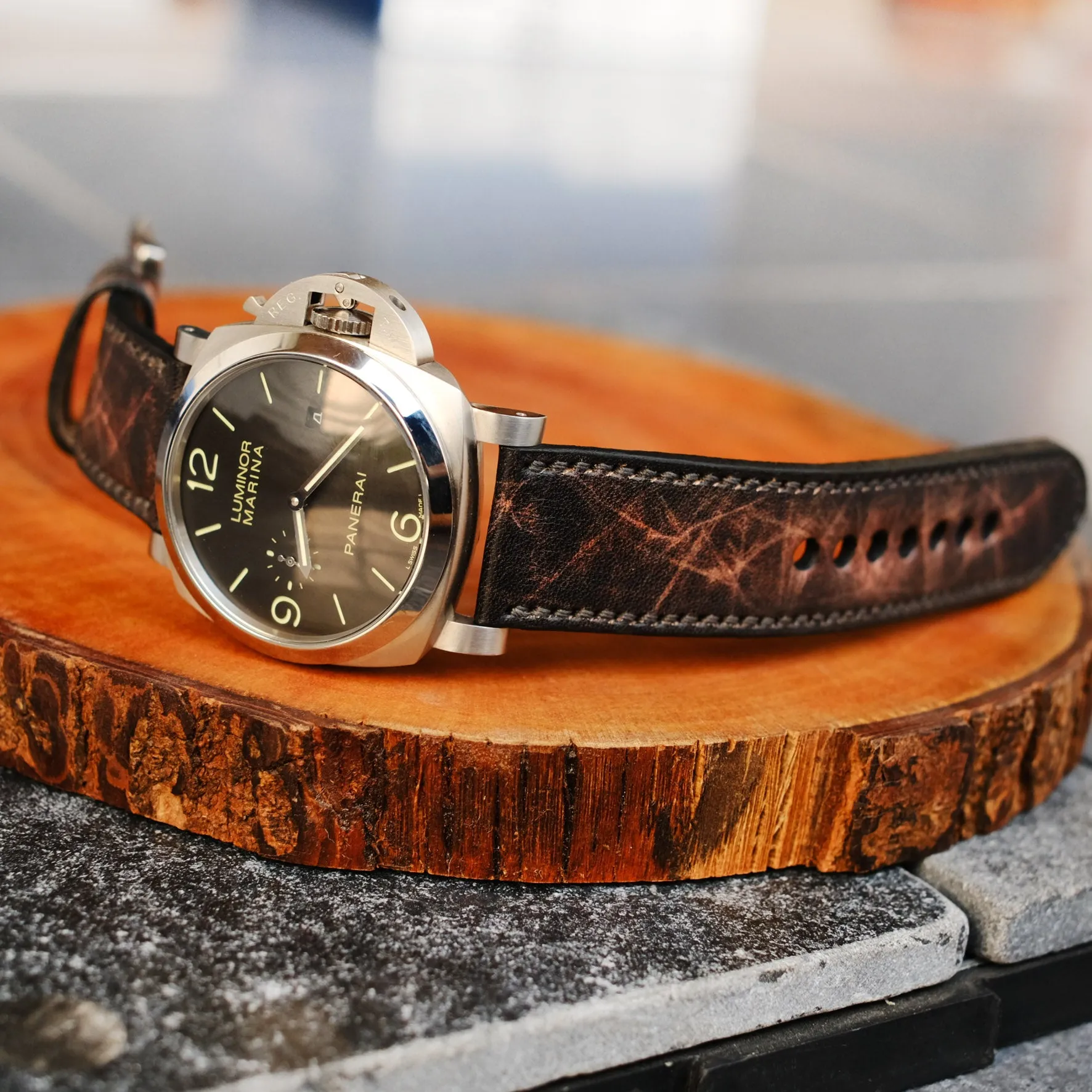 Panerai Bands Panerai Straps For Officine Panerai Luminor Marina Radiomir PAM 22mm 24mm 26mm Band Handmade