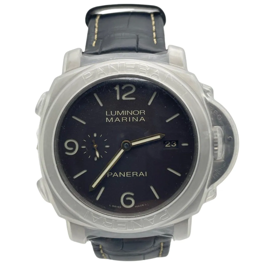 Panerai Luminor Marina 44mm Automatic Titanium Case Watch OP6898