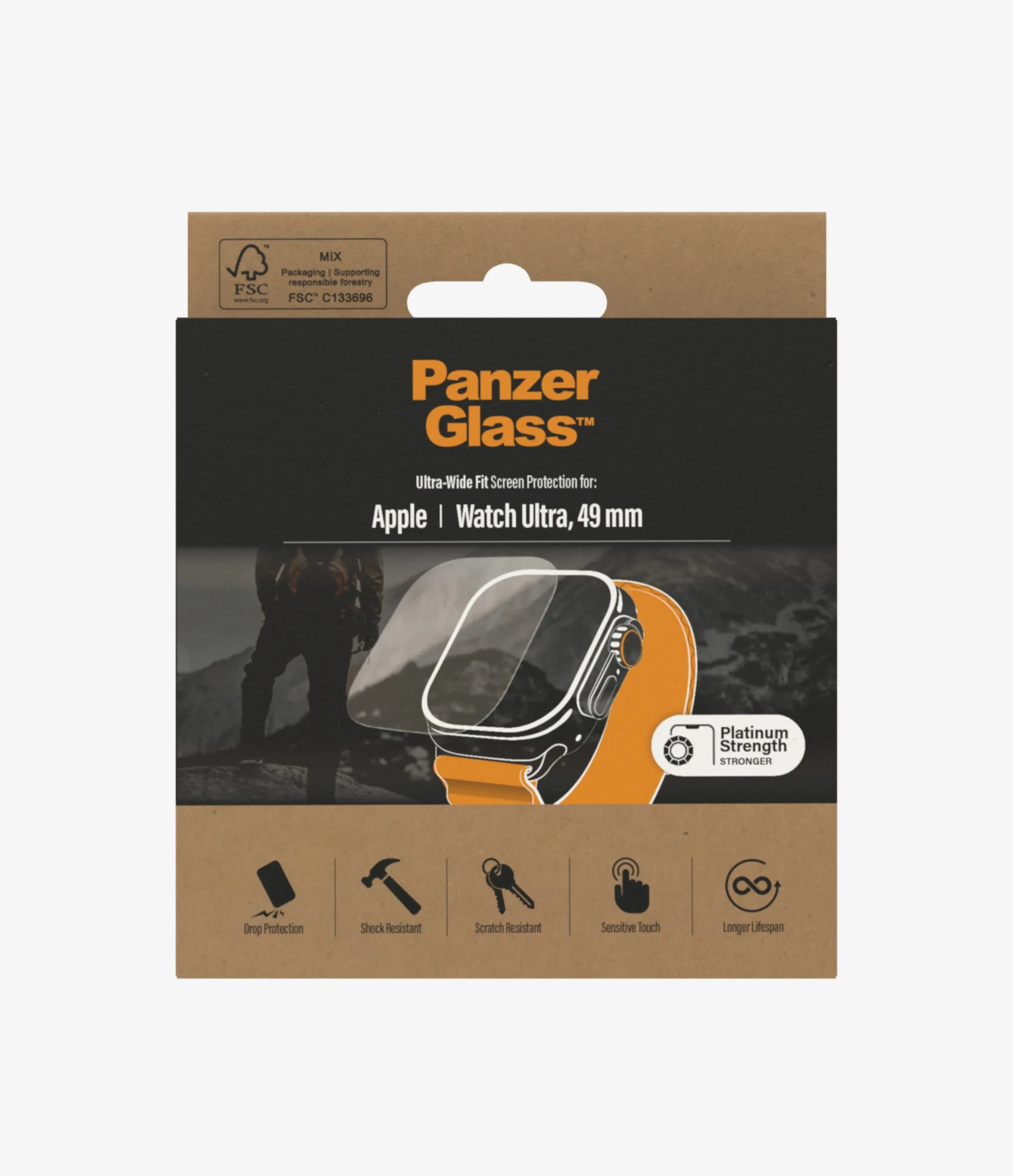 PanzerGlass Screen Protector for Watch Ultra, 49mm