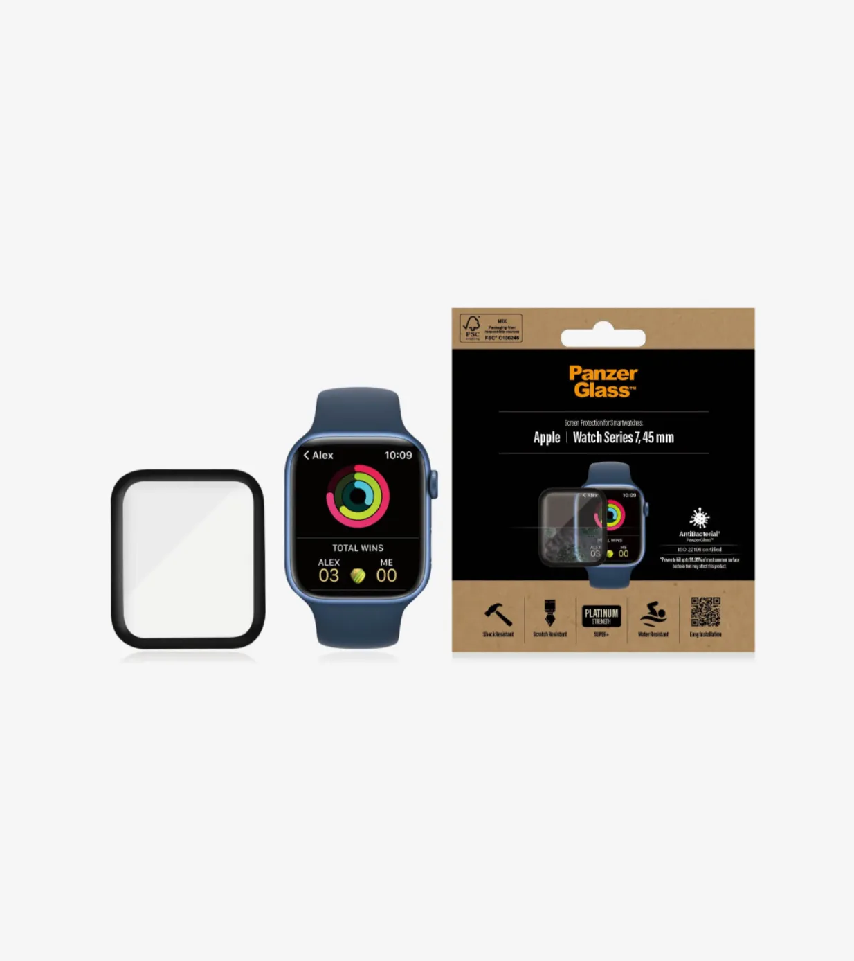 PanzerGlass Tempered Glass for Apple Watch Series 7