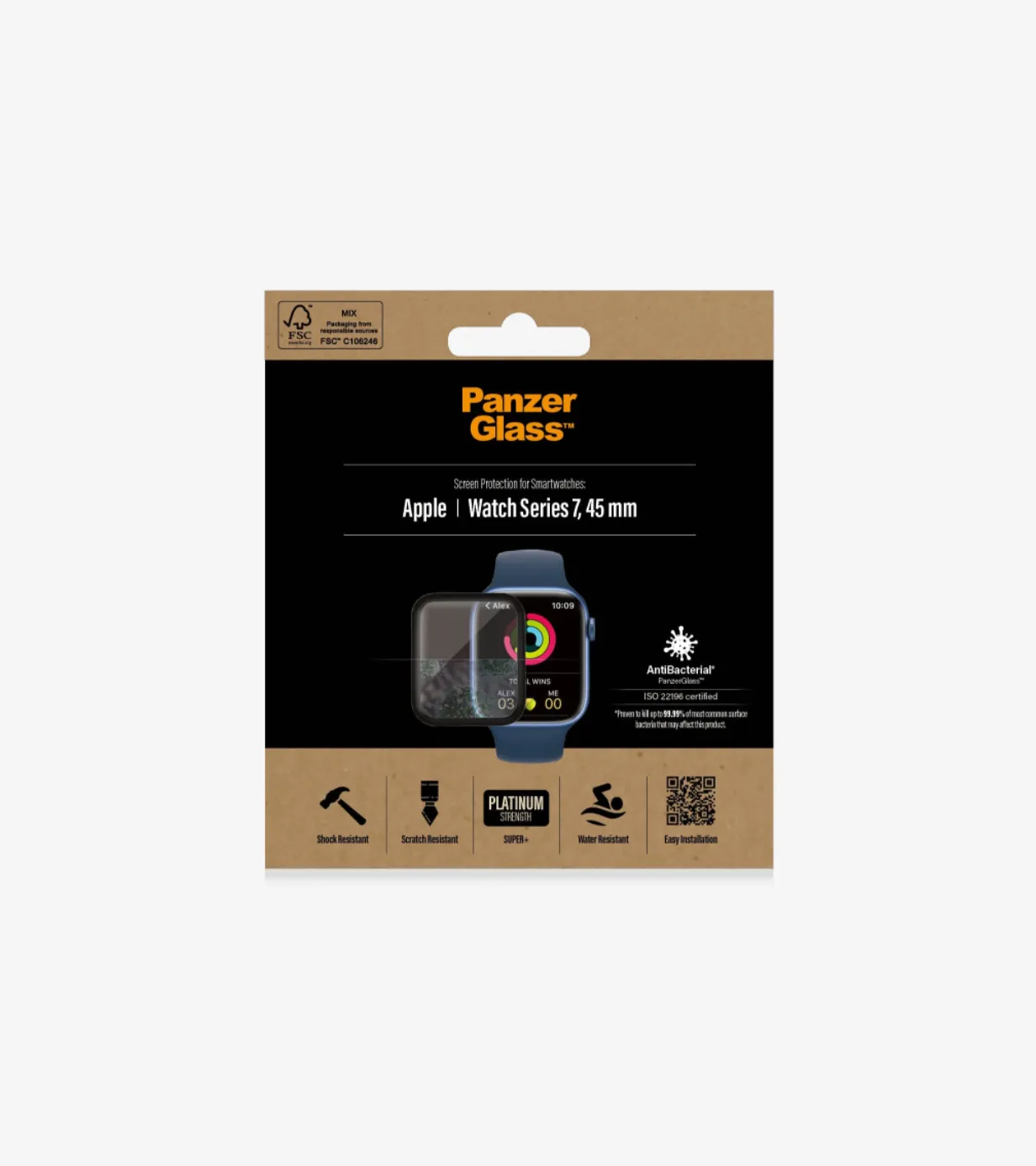 PanzerGlass Tempered Glass for Apple Watch Series 7