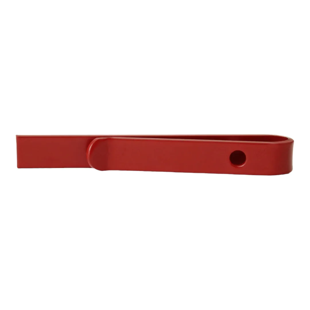 Peluche Slim Tie Bar Scarlet Red Tie Pin