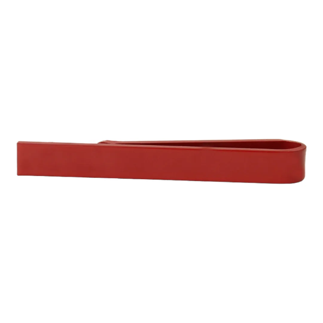 Peluche Slim Tie Bar Scarlet Red Tie Pin