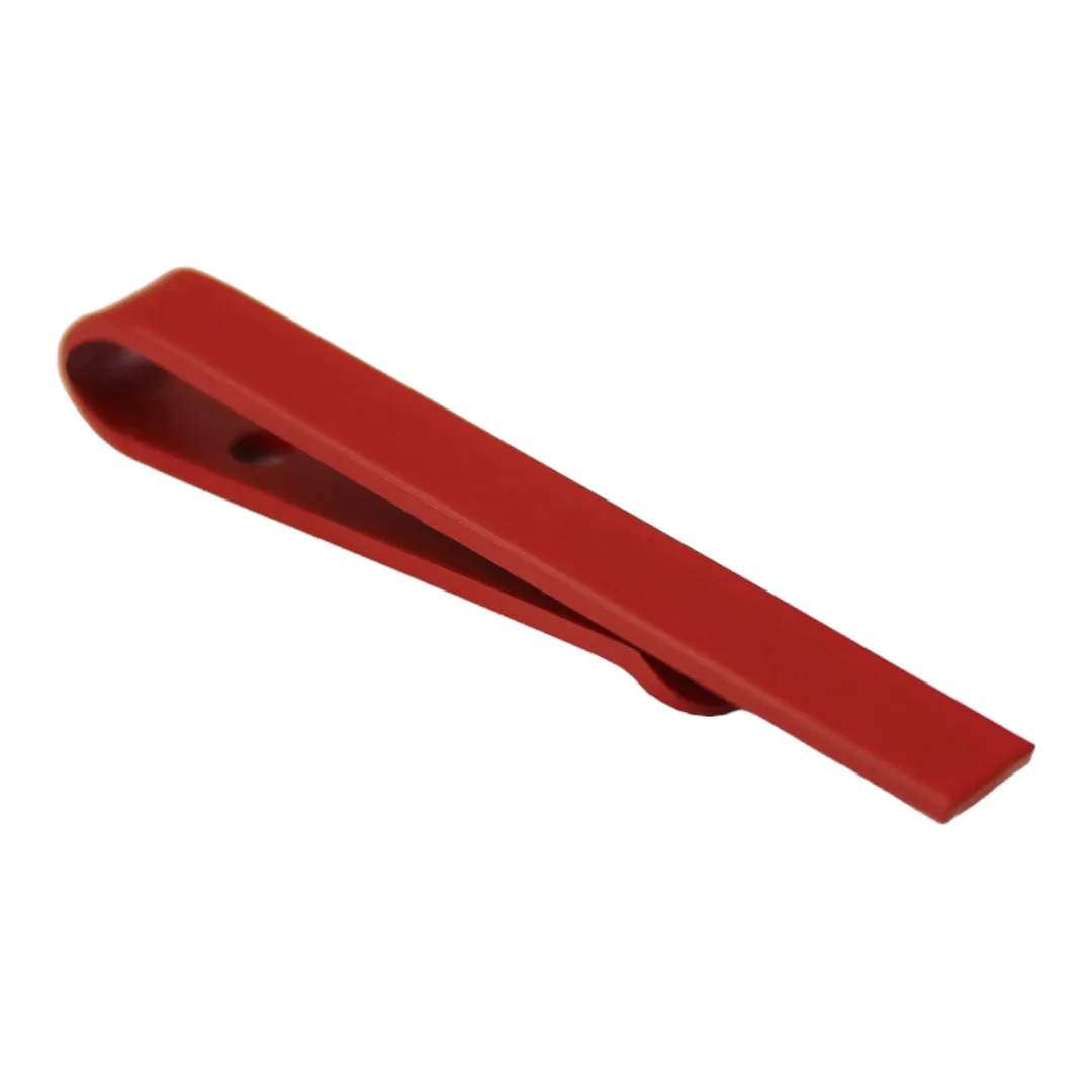 Peluche Slim Tie Bar Scarlet Red Tie Pin