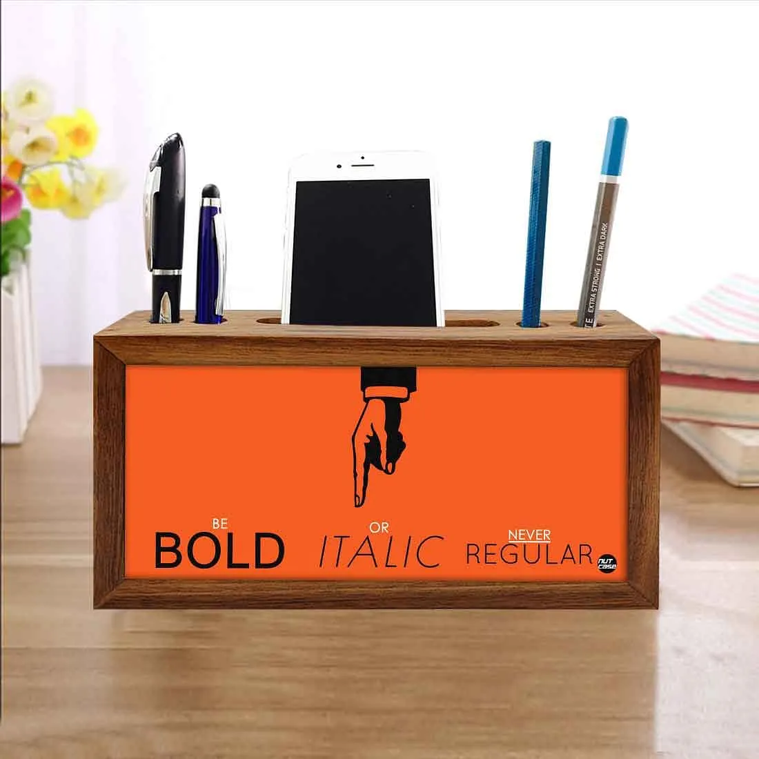 Pen Stand Mobile Holder for Office or Study Table - Be Bold