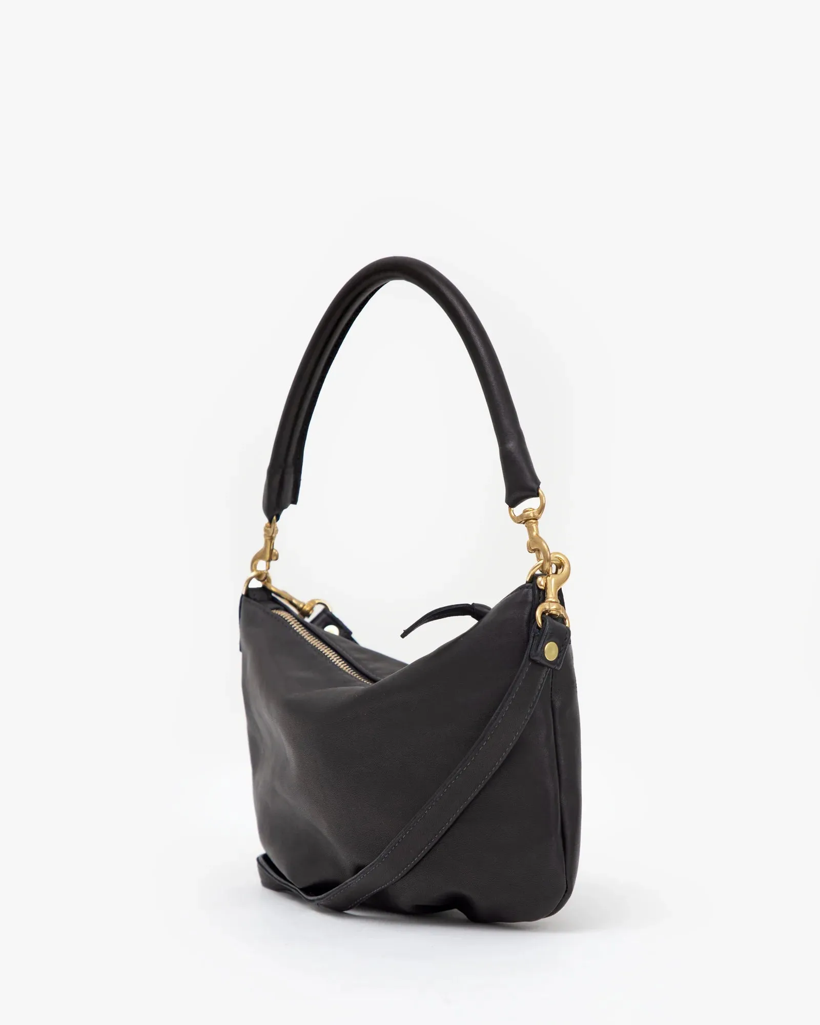 Petit Moyen Messenger- Black Italian Nappa