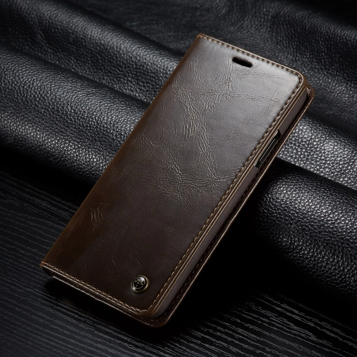 Phone case leather phone case wallet card holder protective cover