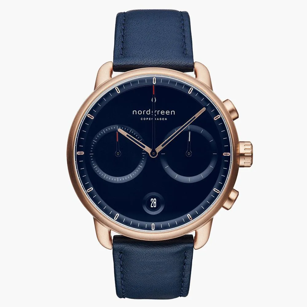 Pioneer | Navy Dial - Navy Leather - Refurbished