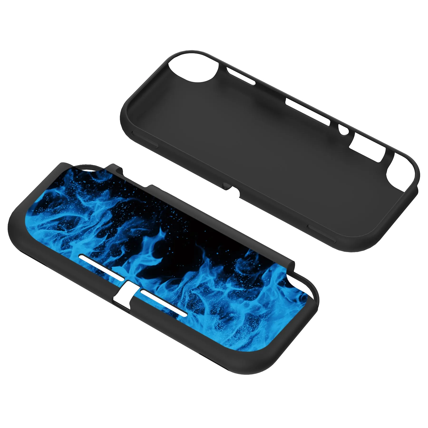 PlayVital Blue Flame Custom Protective Case for NS Switch Lite, Soft TPU Slim Case Cover for NS Switch Lite -  LTU6013