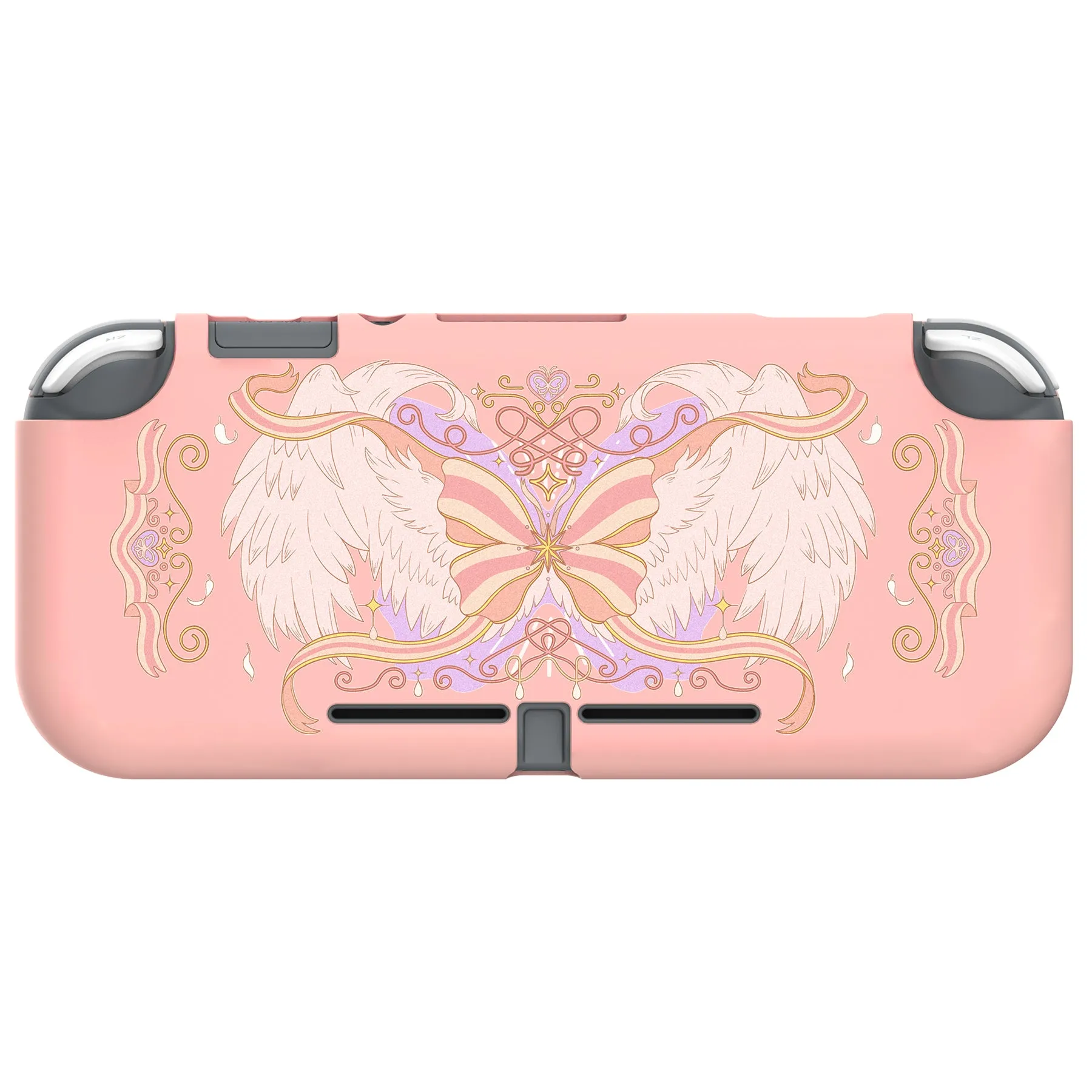 PlayVital Magic Wings Custom Protective Case for NS Switch Lite, Soft TPU Slim Case Cover for NS Switch Lite - LTU6032