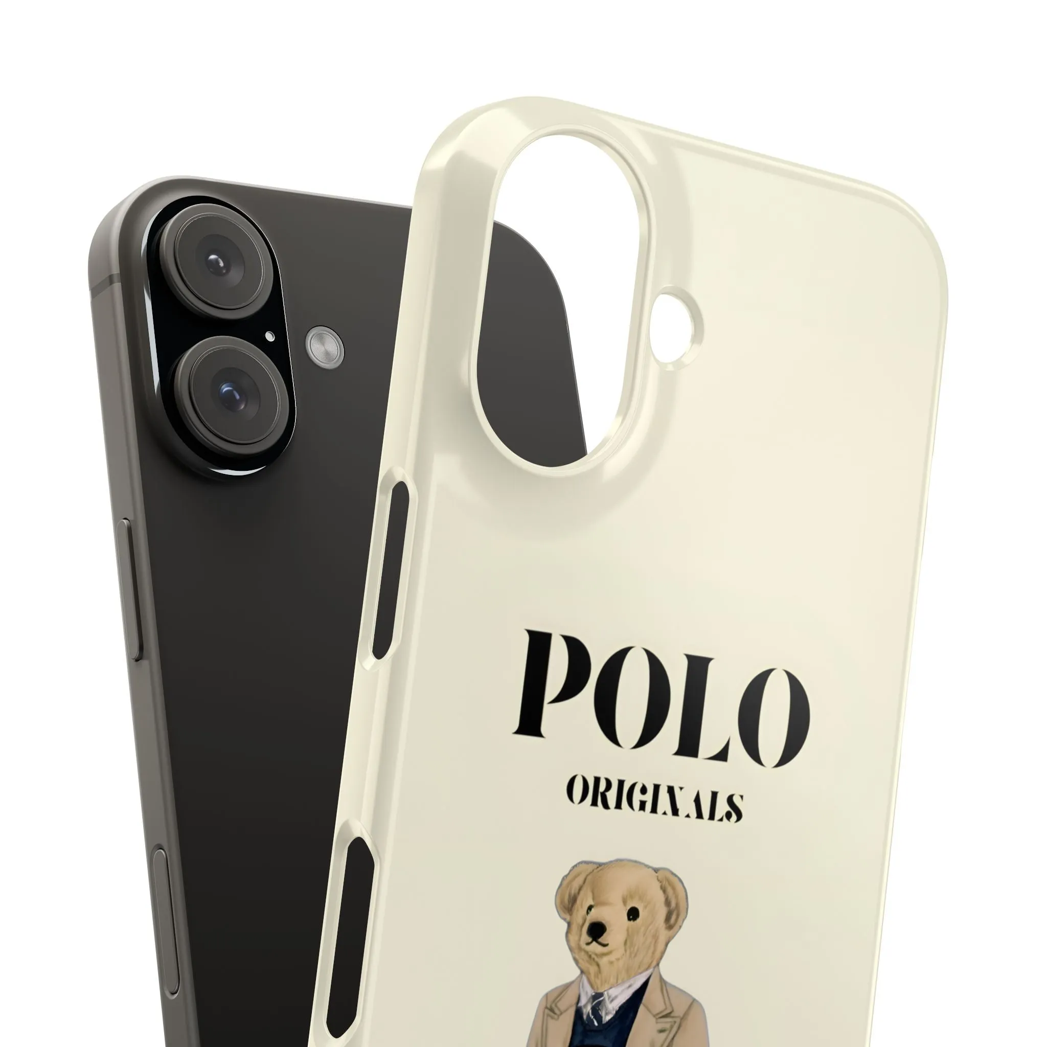 Polo Originals Bear Slim Phone Cases in Beige