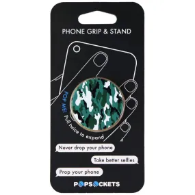 PopSockets Collapsible Grip & Stand for Phone and Tablets - Green Camo