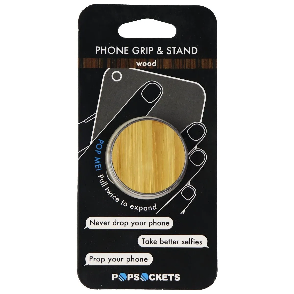 PopSockets: Collapsible Grip & Stand for Phones and Tablets - Bamboo