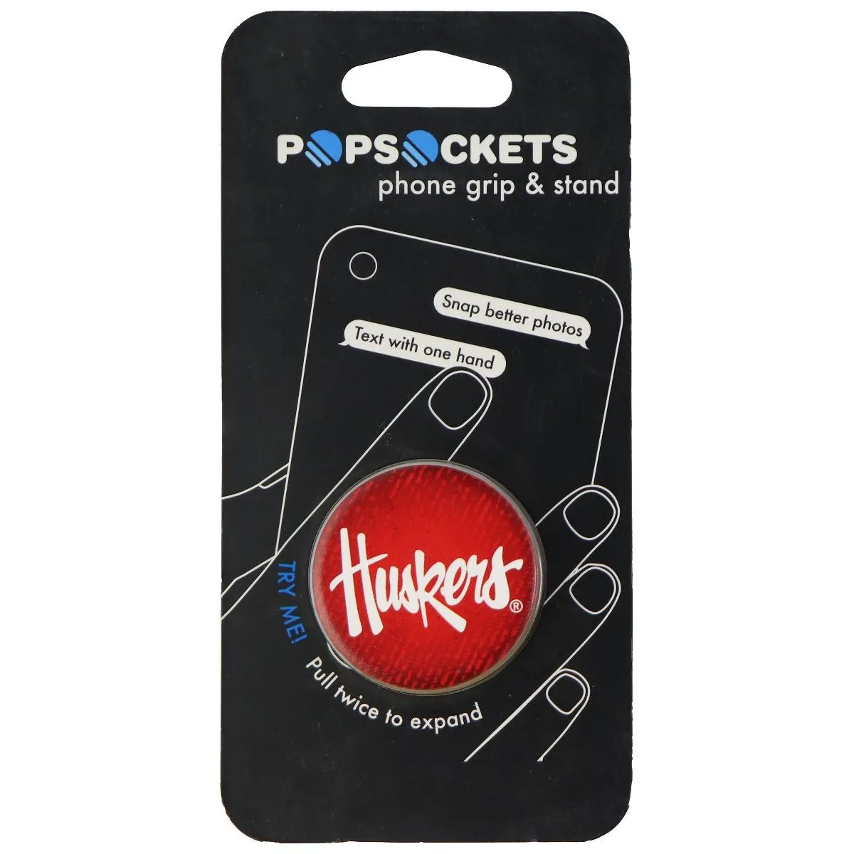 PopSockets: Collapsible Grip & Stand for Phones and Tablets - Nebraska Huskers