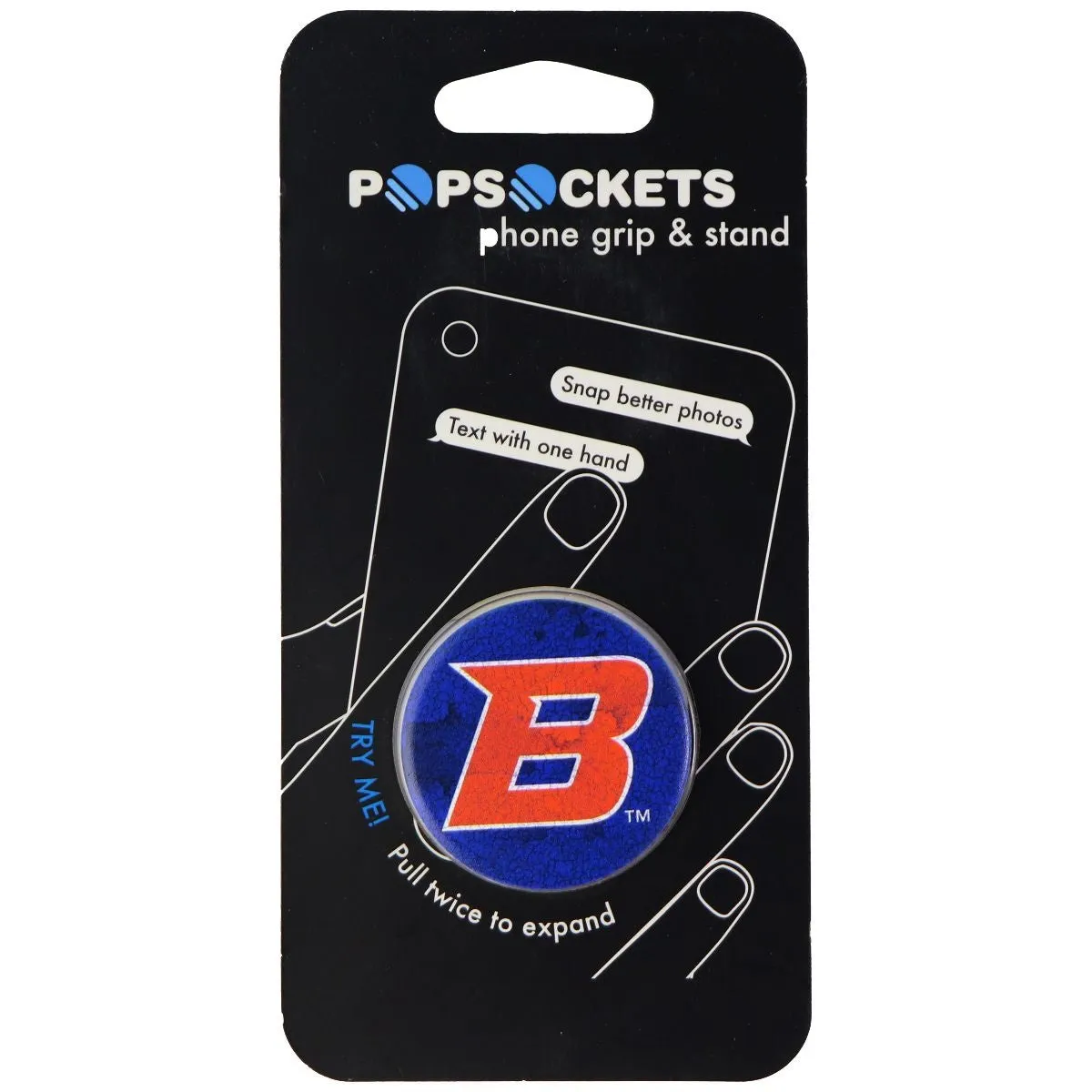 PopSockets: Collapsible Grip & Stand for Phones/Tablets - Boise State Heritage