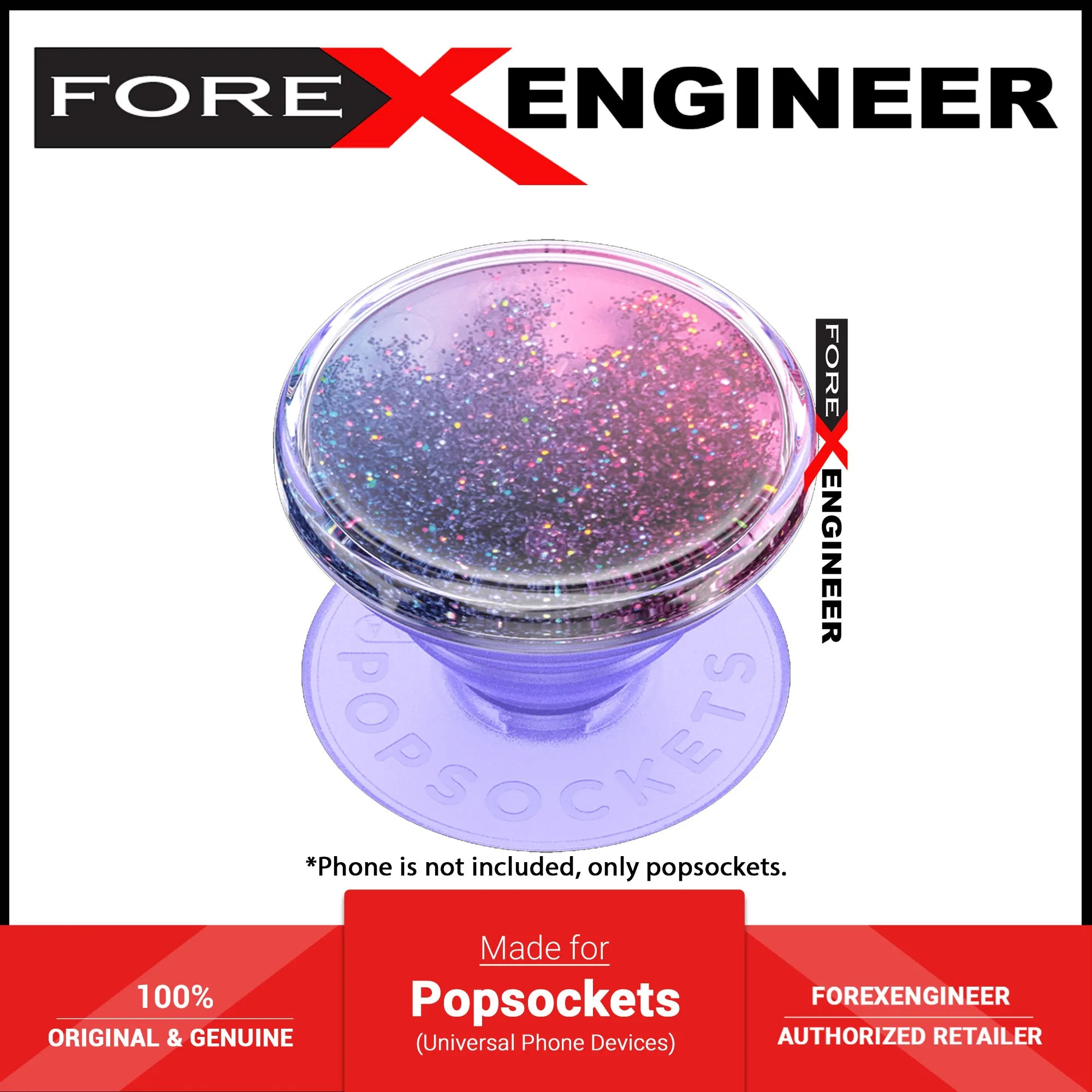 Popsockets PopGrip Luxe Swappable - Tidepool Glitter Ombre (Barcode : 840173720653 )