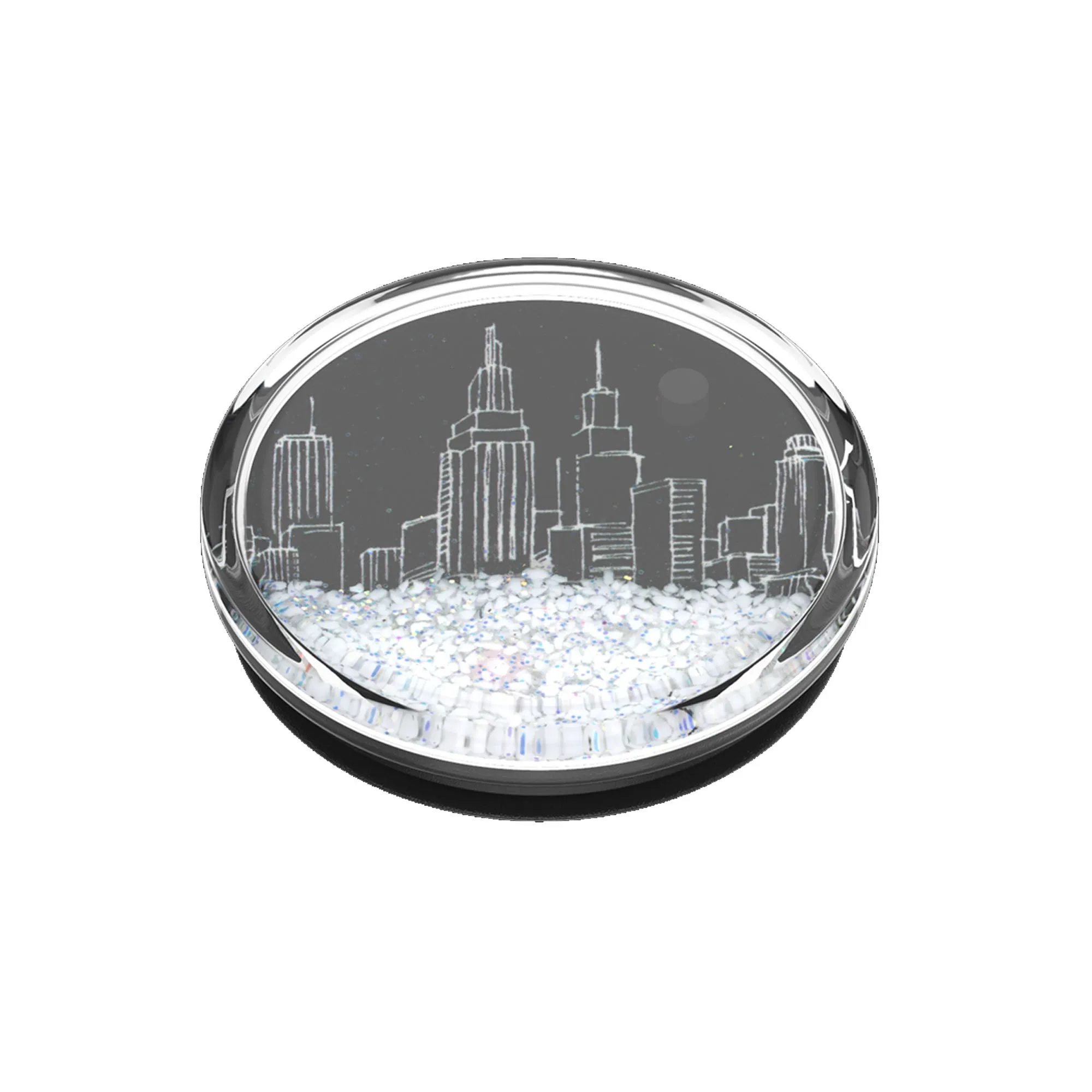 Popsockets PopGrip Luxe Swappable - Tidepool  Snow Globe City Scape (Barcode : 842978186344 )