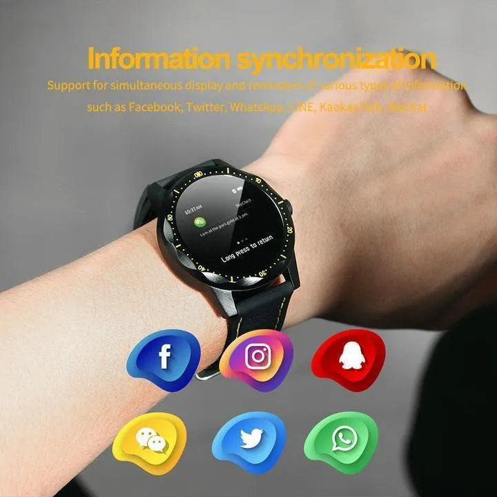 Premium Waterproof Smart Watch For Men compatible with Android & iOS