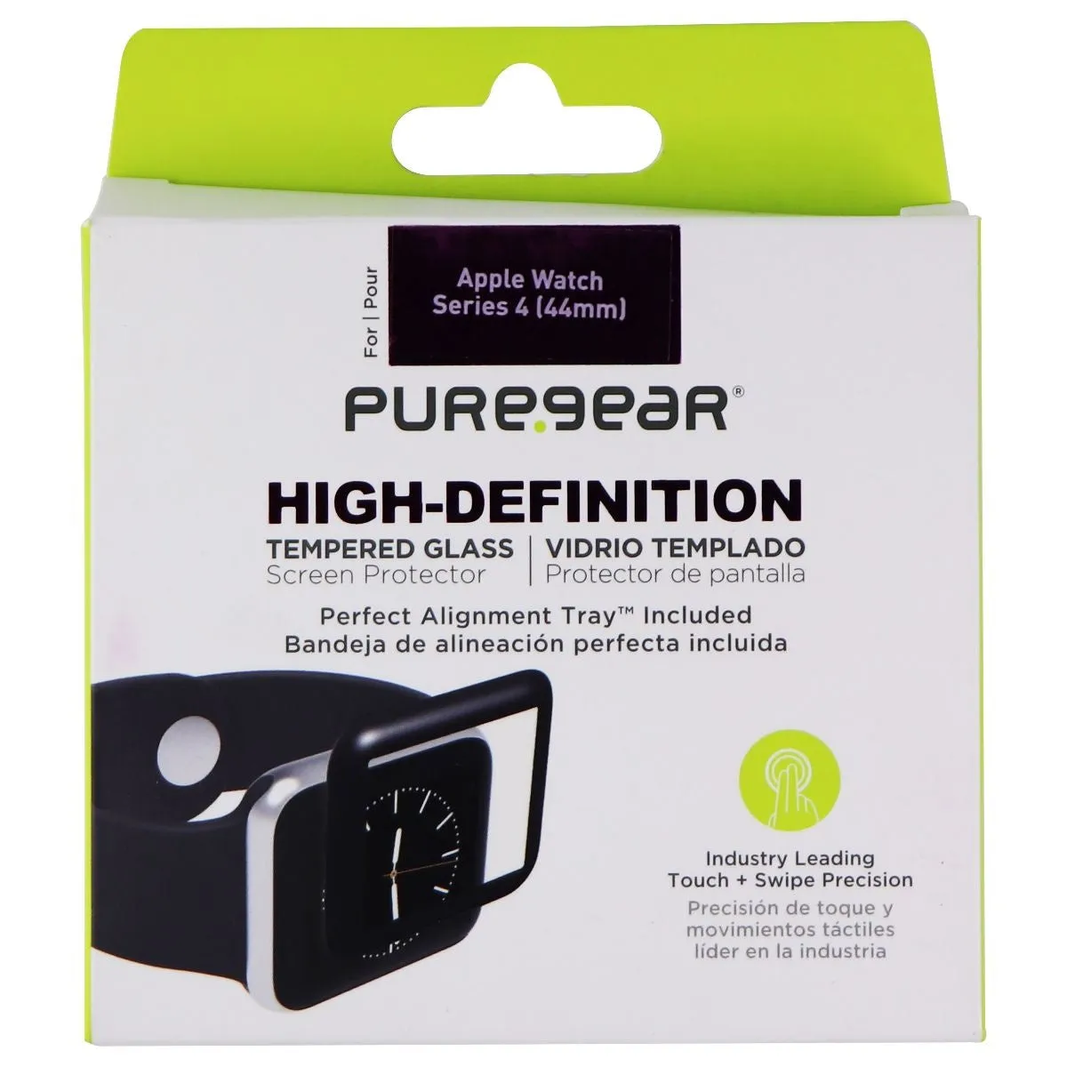 PureGear HD Tempered Glass Screen Protector for Apple Watch Series 6/SE/5/4 44mm