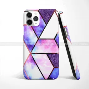 Purple Galaxy Geometric Phone Cover