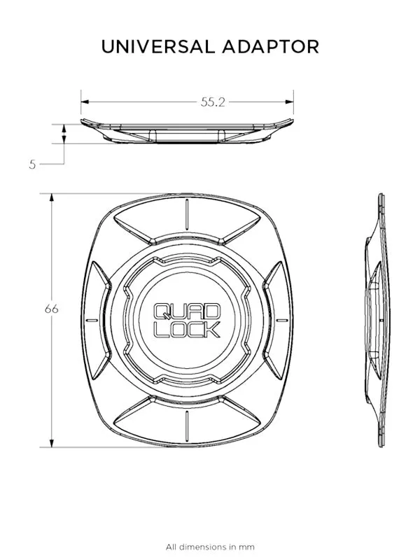 Quad Lock Universal Adapter