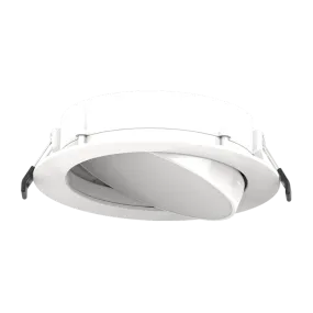 RAB 12W LED 6" Round Gimbal Recessed Wafer Downlight Selectable CCT