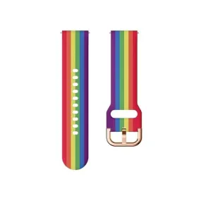 Rainbow Watch Straps compatible with the Kogan Active  Smart Watch