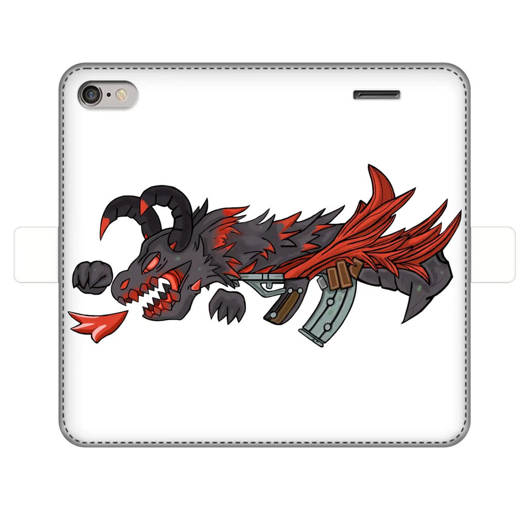 Red Dragon Gun Fully Printed Wallet Cases