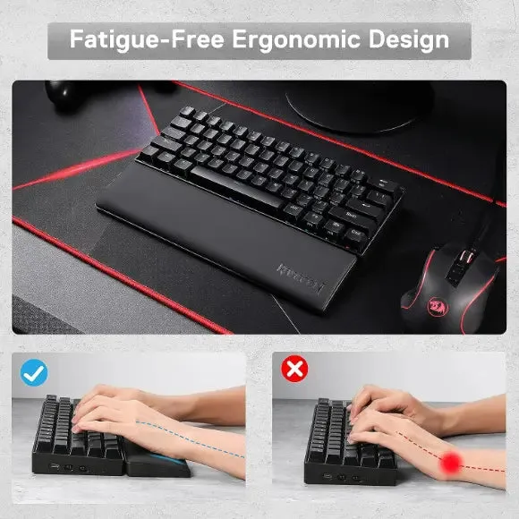 Redragon Meteor S P035 Computer Keyboard Wrist Rest Pad