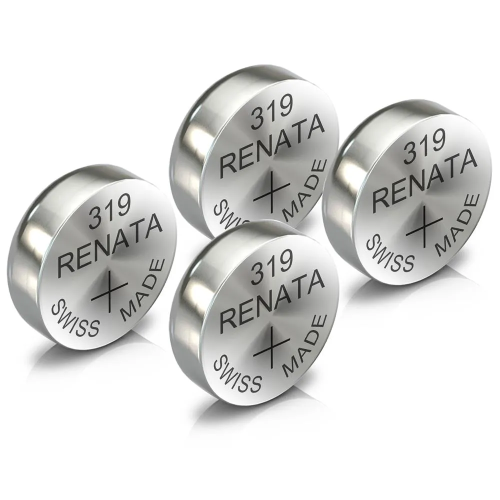 Renata 319 Watch Battery Swiss Made Silver Coin SR527SW 1.55V All Pack