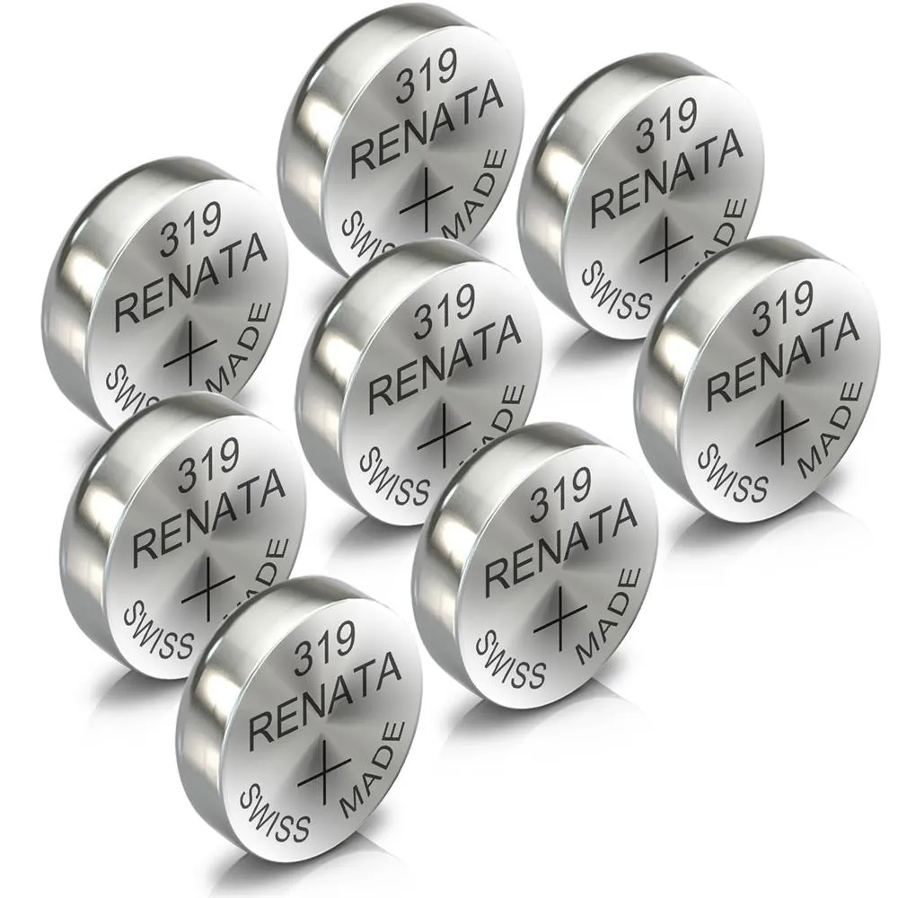 Renata 319 Watch Battery Swiss Made Silver Coin SR527SW 1.55V All Pack