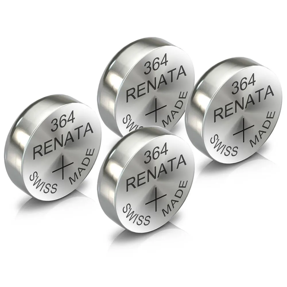 Renata 364 Watch Battery Swiss Made Silver Coin SR621SW 1.55V All Pack