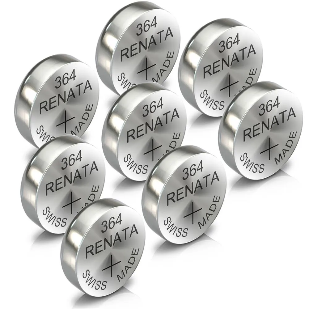 Renata 364 Watch Battery Swiss Made Silver Coin SR621SW 1.55V All Pack