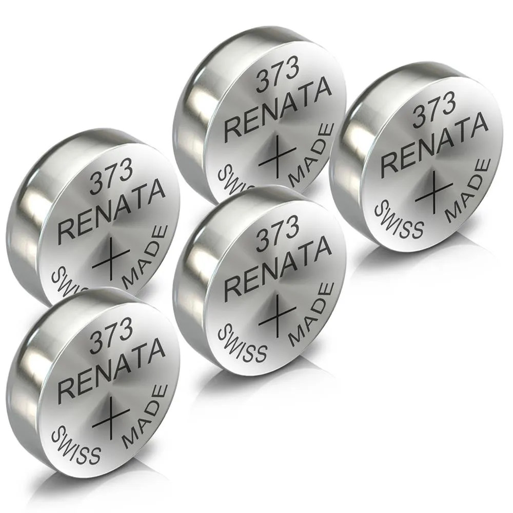 Renata 373 Watch Battery Swiss Made Silver Coin SR916SW 1.55V All Pack