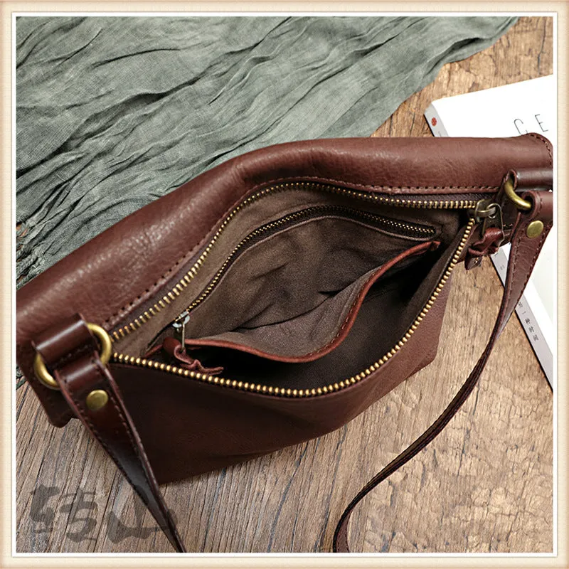 Retro Cowhide Leather Women Shoulder Handbags 7153