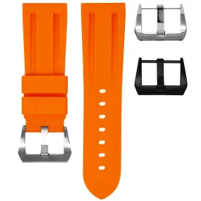 RUBBER STRAP FOR BREITLING AVENGER - TANGERINE