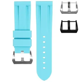 RUBBER STRAP FOR BREITLING CHRONOLINER - SEAFOAM